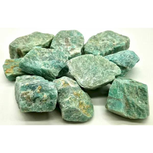 Esoterika - Amazzonite grezza singola pietra A -- 5-8 Cm circa