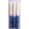 Esoterika - Candela esoterica bianca e azzurra al sale -