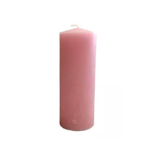 Esoterika - Cero da rituale colore pieno - Rosa -- 15x5 Cm