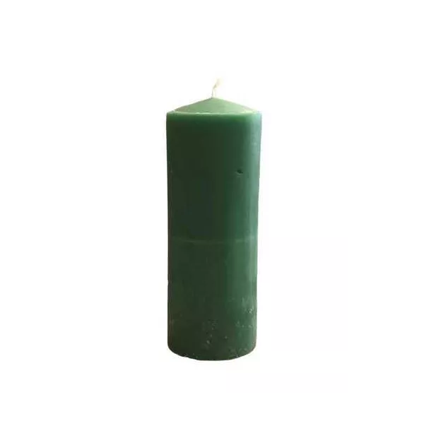 Esoterika - Cero da rituale colore pieno - Verde -- 15x5 Cm