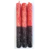 Esoterika - Candela esoterica nera e rossa al sale -