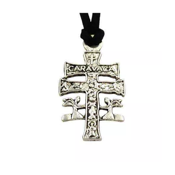 Esoterika - Collana Amuleto Croce di Caravaca