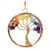 Esoterika - Ciondolo Albero Dei Chakra Ottone Colore Rame -- 4cm