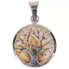 Esoterika - Ciondolo Albero Della Vita E Opercolo Argento 925 -- 3,0x1