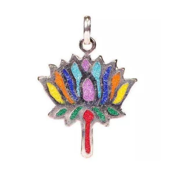 Esoterika - Ciondolo Chakra Loto -- 3,5 Cm