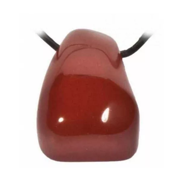 Esoterika - Ciondolo Diaspro Rosso A Forato Senza Filo -- 2,5-3.5 Cm