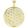Esoterika - Ciondolo Fiore Della Vita In Ottone Color Oro -- 4 Cm