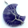 Esoterika - Ciondolo Luna con Albero della Vita in Ametista