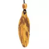 Esoterika - Collana a forma di piuma in Palo Santo