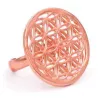 Esoterika - Anello Fiore Della Vita Color Rame -- 2,5 Cm