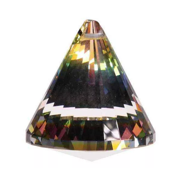 Esoterika - Cristallo Arcobaleno Cono Qualità Aaa -- 4,2x5.3 Cm