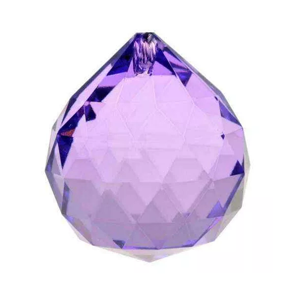Esoterika - Cristallo Arcobaleno Sfera Viola - Qualità Aaa -- 4 Cm