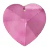 Esoterika - Cristallo cattura luce a forma di cuore rosa -- 5 cm