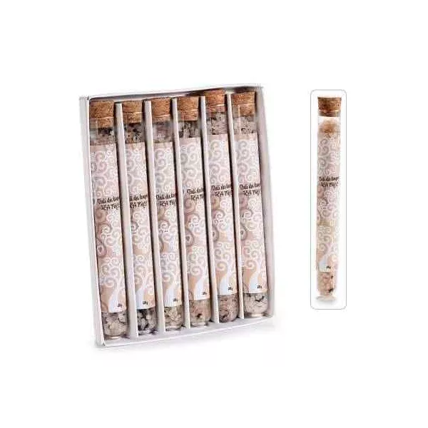 Esoterika - Conf.6 fiale 30gr sali bagno profumati c/foglie essiccate