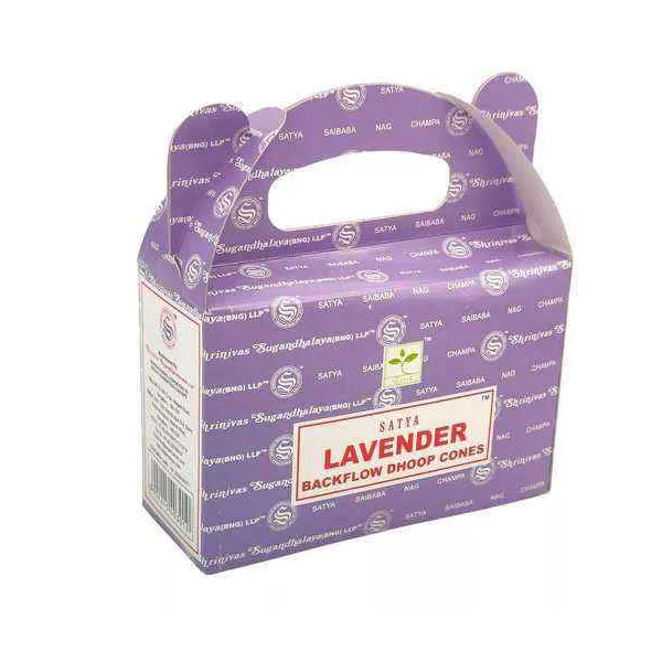 Esoterika - Coni Di Incenso Satya a flusso inverso backflow -- Lavanda