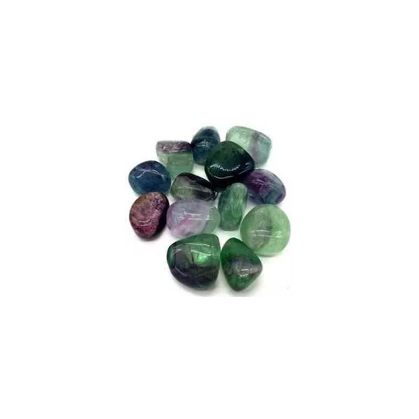 Esoterika - Fluorite colori assortiti Burattato singola pietra -- ± 2