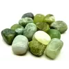 Esoterika - Giada verde burattata singola pietra -- ±-3 Cm