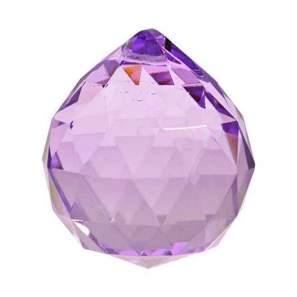 Esoterika - Cristallo Arcobaleno Sfera Viola - Qualità Aaa -- 5 Cm