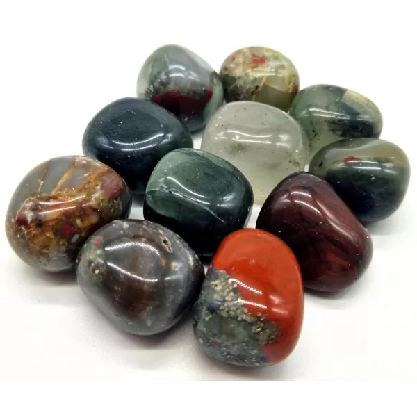 Esoterika - Diaspro Eliotropio (pietra del sangue) burattato