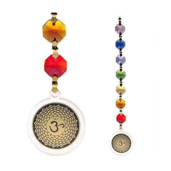 Esoterika - Feng Shui ciondolo deco. di Chakra della Corona Ohm -- 20 