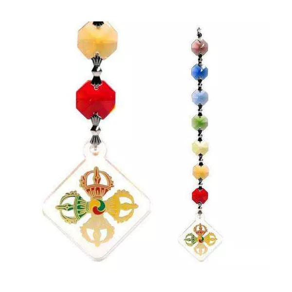 Esoterika - Feng Shui ciondolo decorativo di protezione doppio Vajra -