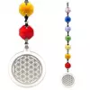 Esoterika - Feng Shui Fiore della Vita color argento -- 20 cm