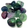 Esoterika - Fluorite colori assortiti Burattato singola pietra -- ± 2