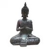 Esoterika - Statua Buddha in preghiera manrtello nero rubino
