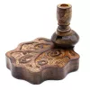Esoterika - Incensiera in legno di mango a flusso inverso backflow -- 