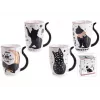 Esoterika - Tazza in porcellana con manico a codina di gatto in scatol