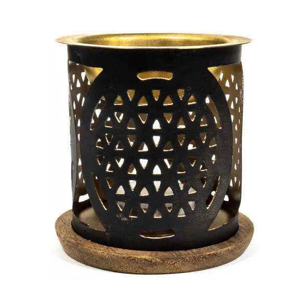 Esoterika - Aromafume brucia incenso Fiore della vita -- 8x9cm- 120g