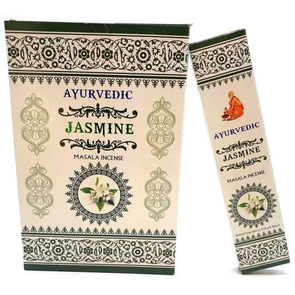 Esoterika - Incenso Ayurvedic Masala Jasmine Premium -- Box 12 confezi
