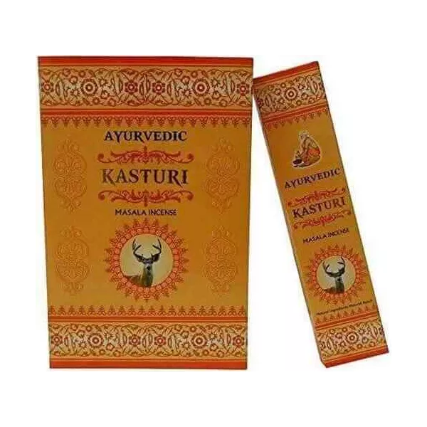 Esoterika - Incenso Ayurvedic Masala Kasturi Premium -- Box 12 confezi