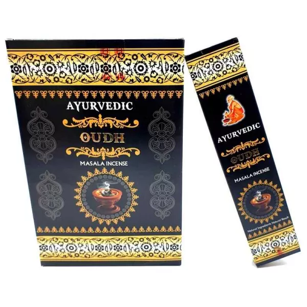 Esoterika - Incenso Ayurvedic Masala Oudh Premium -- Box 12 confezioni