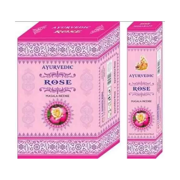 Esoterika - Incenso Ayurvedic Masala Rose Premium -- Box 12 confezioni