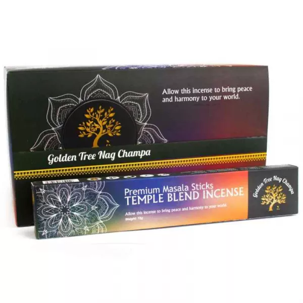 Esoterika - Incenso Golden Tree Nag Champa - Temple Blend --- Box 12 c