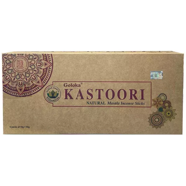 Esoterika - Incenso Goloka box 6 conf. Kastoori