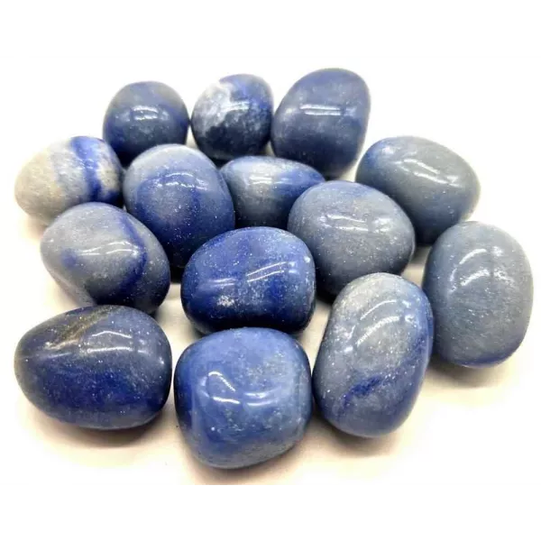 Esoterika - Avventurina Blu burattata singola pietra -- ±2,5-3 Cm