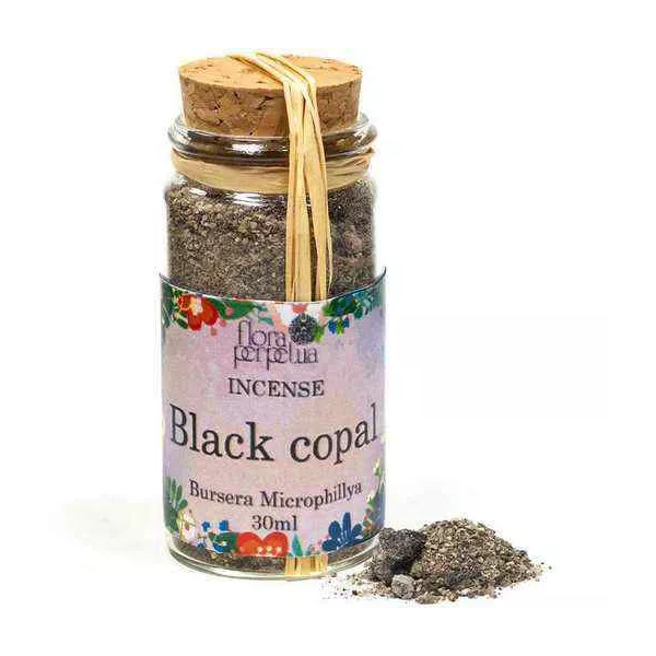 Esoterika - Incenso In Resina Copale Nero -- 17 G- 30 Ml in vetro