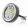 Esoterika - Aromaterapia per auto in acciaio Inox Hamsa con 10 feltrin