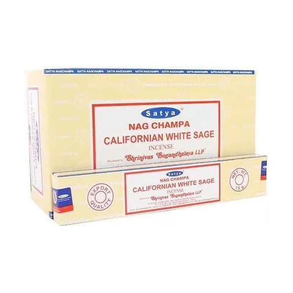 Esoterika - Incenso Satya Californian White Sage -- Box 12 confezioni