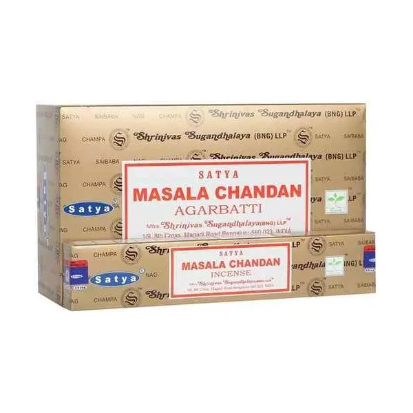 Esoterika - Incenso Satya Agarbatti Masala Chandan --Box 12 confezioni