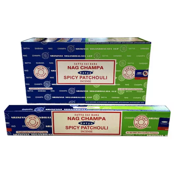 Esoterika - Incenso Satya Combo Nag Champa e Spicy Patchouli -- Box 12