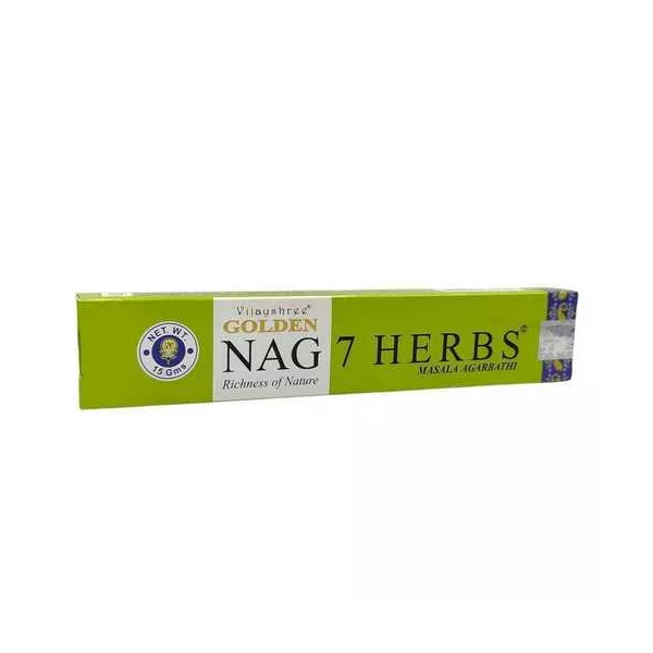 Esoterika - Incenso Vijayshree Golden Nag 7 Herbs -- 1 confezione da 1