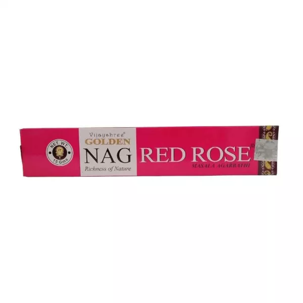 Esoterika - Incenso Vijayshree Golden Nag Red Rose -- 1 confezione da 