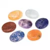 Esoterika - Minerali Ovali Colori Chakra Set Di 7 -- 4x2,7 Cm