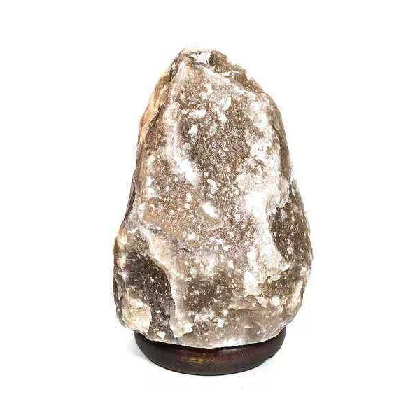 Esoterika - Lampada di sale Himalaya Grezza grigia -- 1500/2000gr