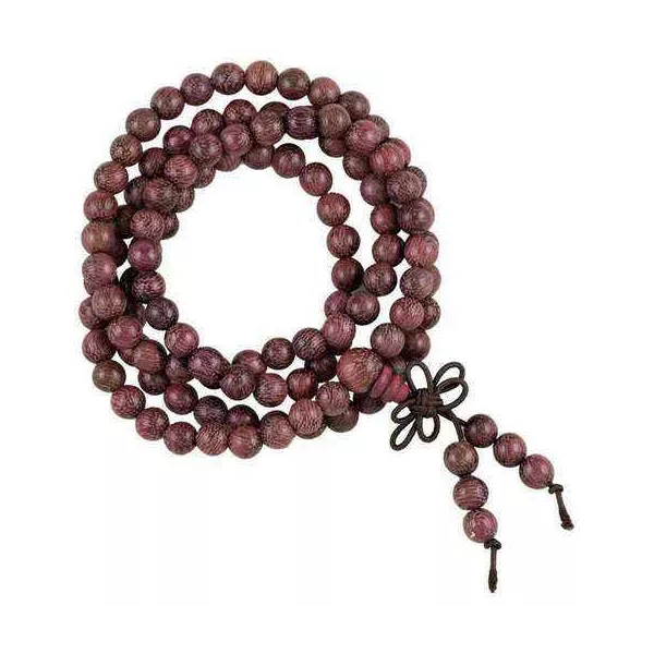 Esoterika - Mala legno viola filo elastico -- 0.6 cm