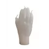 Esoterika - Mano poderosa bianca -- Candela ritualizzata