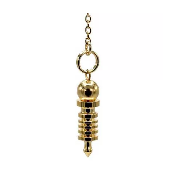 Esoterika - Mini pendolo in ottone dorato -- 4 g- 2.5 cm